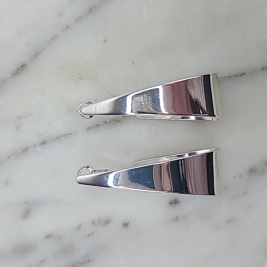 Versona Silver-Tone Chunky Flat Hoop Earrings 15$